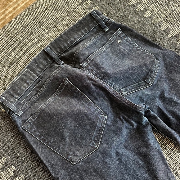 Rag & bone Slim Fit 2 Denim Men’s Tonal Rinse Dark Wash Blue Jeans 28 - Picture 7 of 9